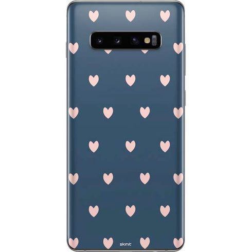 Blue and Pink Hearts Galaxy S10 Plus Skin