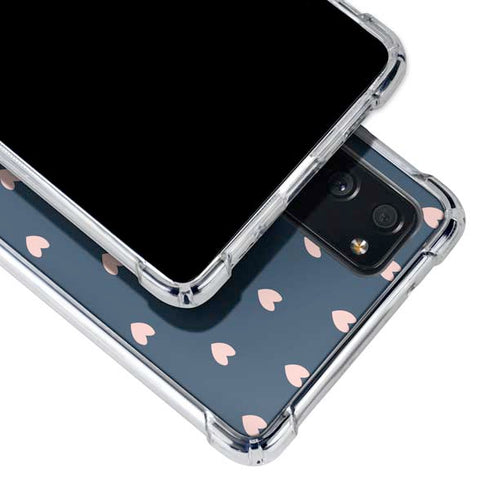 Blue and Pink Hearts Galaxy S20 FE Clear Case