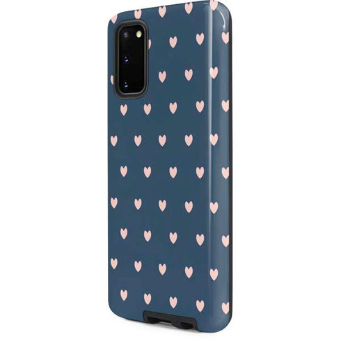 Blue and Pink Hearts Galaxy S20 Pro Case