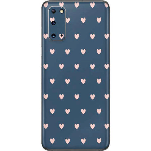 Blue and Pink Hearts Galaxy S20 Skin