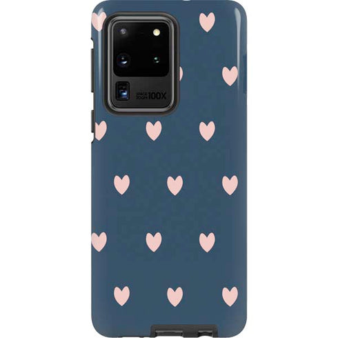 Blue and Pink Hearts Galaxy S20 Ultra 5G Pro Case