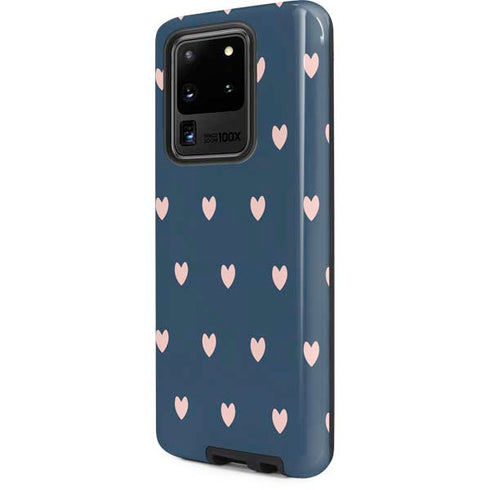 Blue and Pink Hearts Galaxy S20 Ultra 5G Pro Case