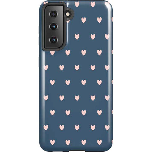 Blue and Pink Hearts Galaxy S21 5G Pro Case