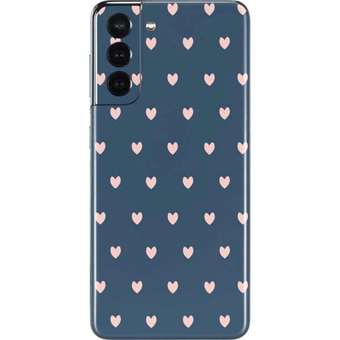 Blue and Pink Hearts Galaxy S21 5G Skin