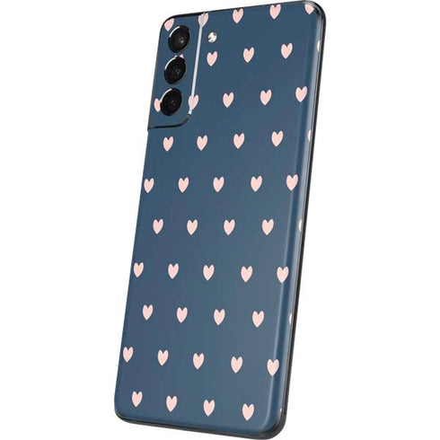 Blue and Pink Hearts Galaxy S21 5G Skin