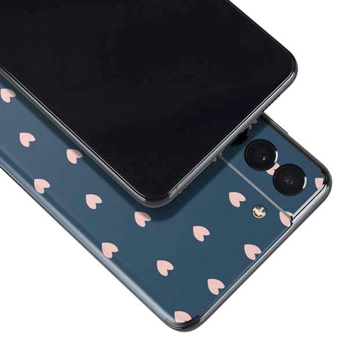 Blue and Pink Hearts Galaxy S21 5G Skin