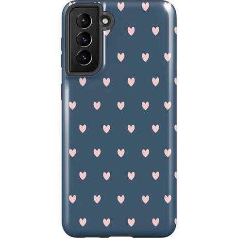 Blue and Pink Hearts Galaxy S21 Plus 5G Pro Case