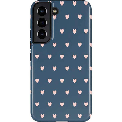 Blue and Pink Hearts Galaxy S22 Pro Case