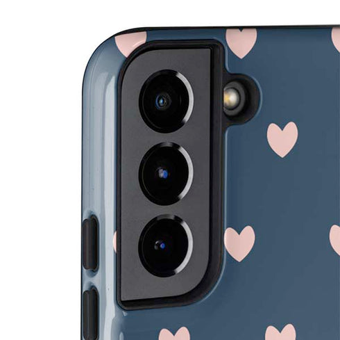 Blue and Pink Hearts Galaxy S22 Pro Case