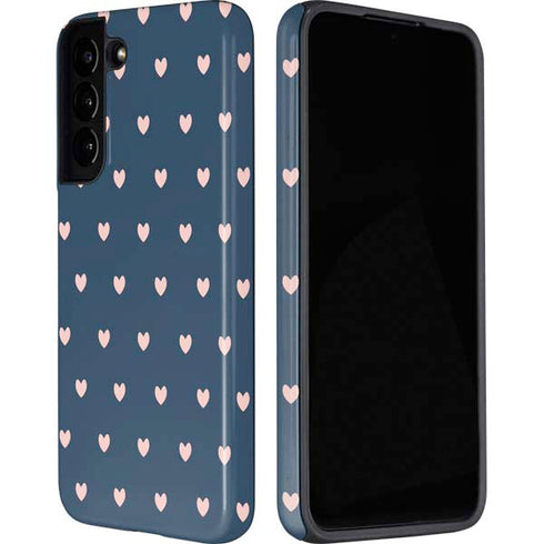 Blue and Pink Hearts Galaxy S22 Pro Case