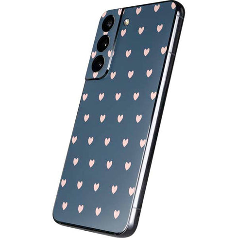 Blue and Pink Hearts Galaxy S22 Skin