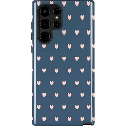Blue and Pink Hearts Galaxy S22 Ultra Pro Case