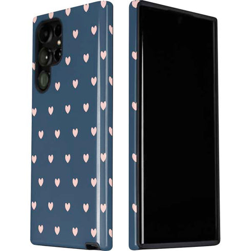 Blue and Pink Hearts Galaxy S22 Ultra Pro Case