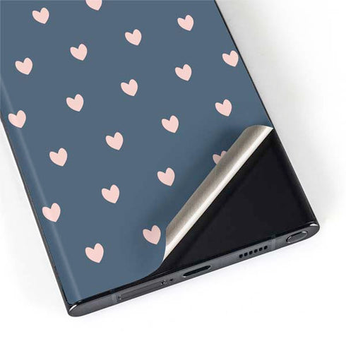 Blue and Pink Hearts Galaxy S22 Ultra Skin