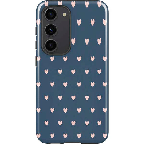 Blue and Pink Hearts Galaxy S23 Pro Case