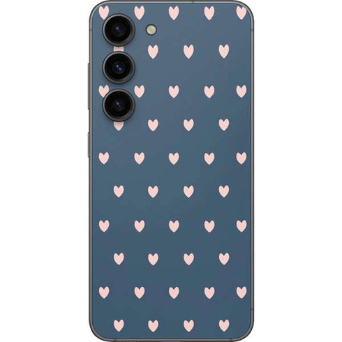 Blue and Pink Hearts Galaxy S23 Skin