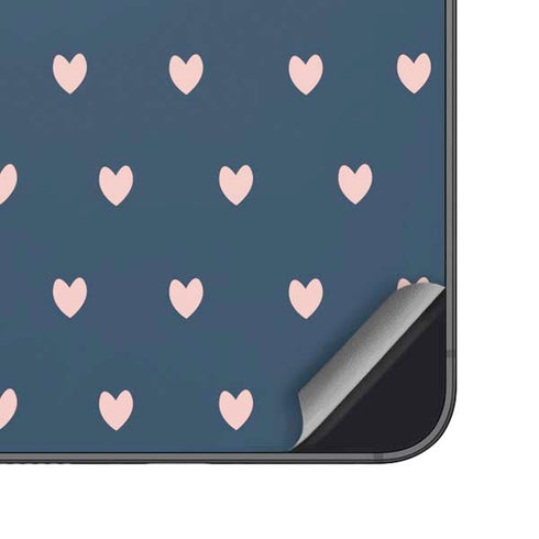 Blue and Pink Hearts Galaxy S23 Skin