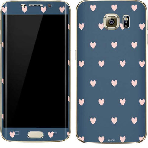 Blue and Pink Hearts Galaxy S7 Edge Skin