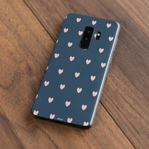 Blue and Pink Hearts Galaxy S9 Plus Skin