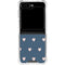 Blue and Pink Hearts Galaxy Z Flip5 5G Clear Case
