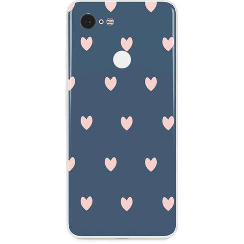 Blue and Pink Hearts Google Pixel 3 Skin