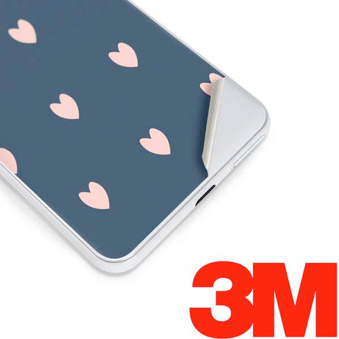 Blue and Pink Hearts Google Pixel 3 Skin