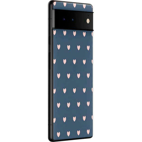 Blue and Pink Hearts Google Pixel 6 Skin