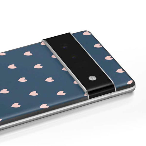 Blue and Pink Hearts Google Pixel 6 Skin