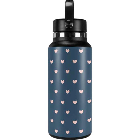 Blue and Pink Hearts Hydro Flask 32oz Wide Mouth Skin