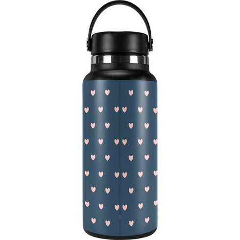 Blue and Pink Hearts Hydro Flask 32oz Wide Mouth Skin