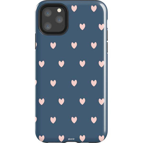 Blue and Pink Hearts iPhone 11 Pro Max Impact Case