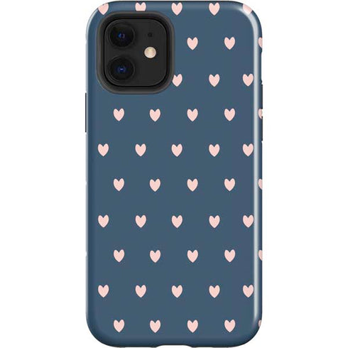 Blue and Pink Hearts iPhone 12 Impact Case