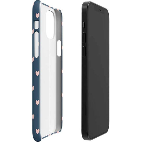 Blue and Pink Hearts iPhone 12 Mini Lite Case