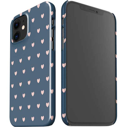 Blue and Pink Hearts iPhone 12 Mini Lite Case