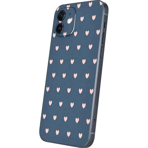 Blue and Pink Hearts iPhone 12 Mini Skin