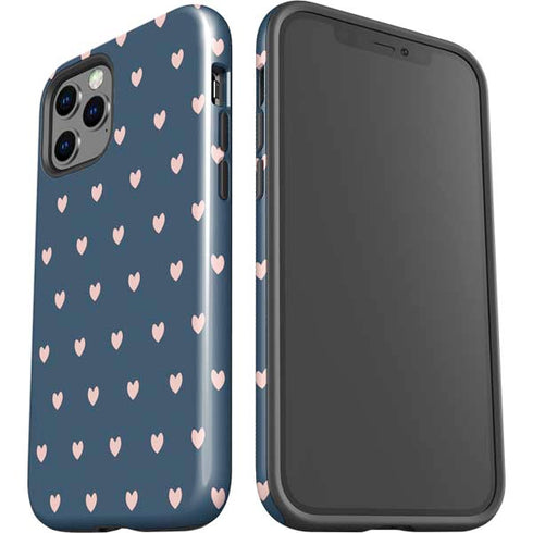 Blue and Pink Hearts iPhone 12 Pro Impact Case