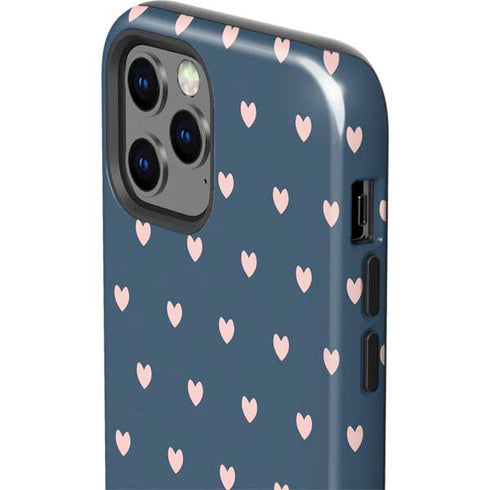 Blue and Pink Hearts iPhone 12 Pro Max Impact Case