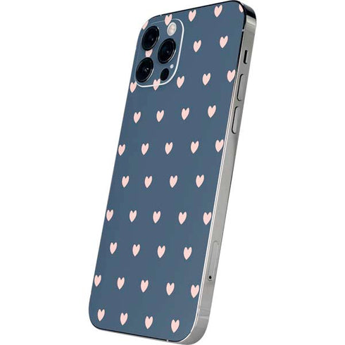 Blue and Pink Hearts iPhone 12 Pro Skin