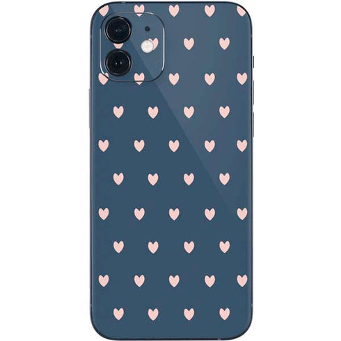Blue and Pink Hearts iPhone 12 Skin