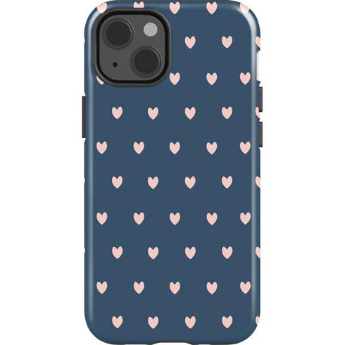 Blue and Pink Hearts iPhone 13 Impact Case