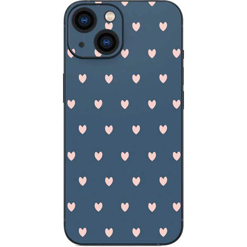 Blue and Pink Hearts iPhone 13 Mini Skin
