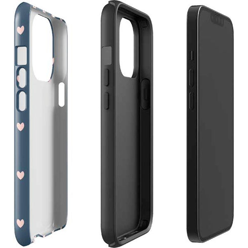 Blue and Pink Hearts iPhone 13 Pro Impact Case