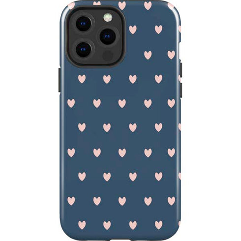 Blue and Pink Hearts iPhone 13 Pro Max Impact Case