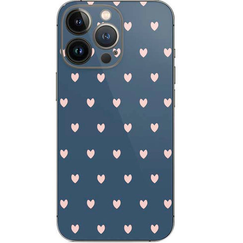 Blue and Pink Hearts iPhone 13 Pro Skin