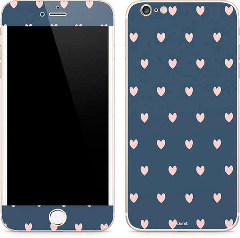 Blue and Pink Hearts iPhone 6/6s Plus Skin