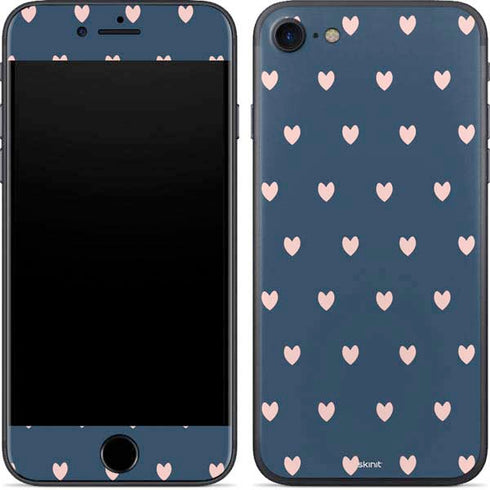 Blue and Pink Hearts iPhone 7 Skin