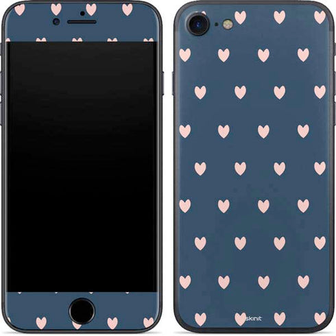 Blue and Pink Hearts iPhone 8 Skin