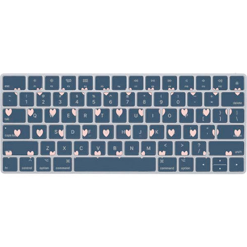 Blue and Pink Hearts Magic Keyboard Skin