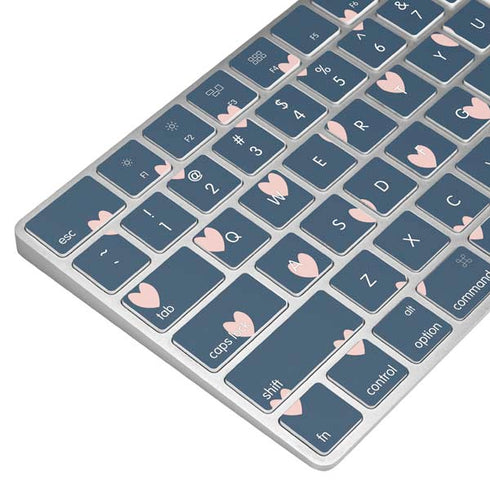 Blue and Pink Hearts Magic Keyboard Skin