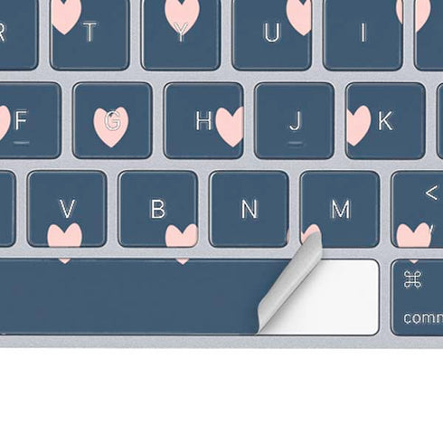 Blue and Pink Hearts Magic Keyboard Skin